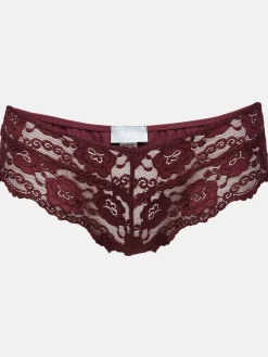 Damen Slip mit Spitzenbesatz