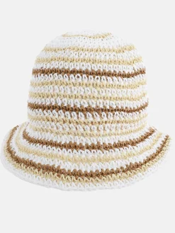 Damen Sonnenhut mit Streifen