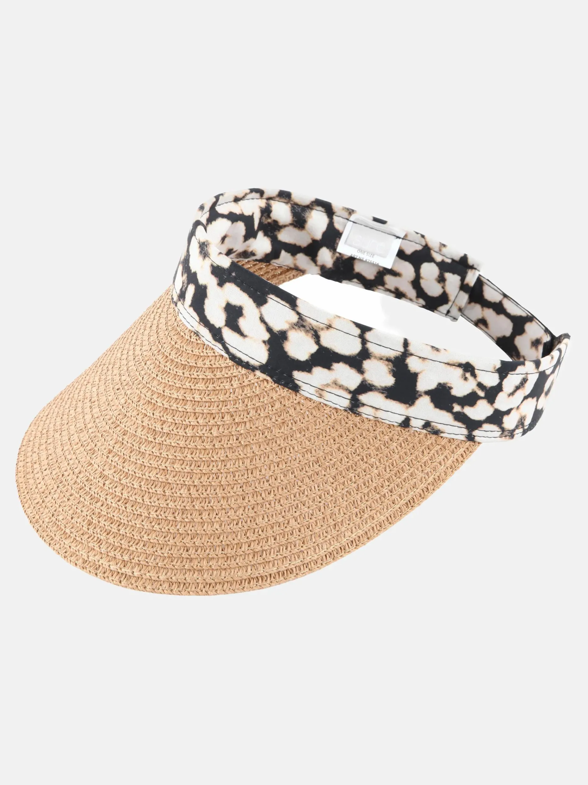 Damen Sonnenvisier in Strohoptik
