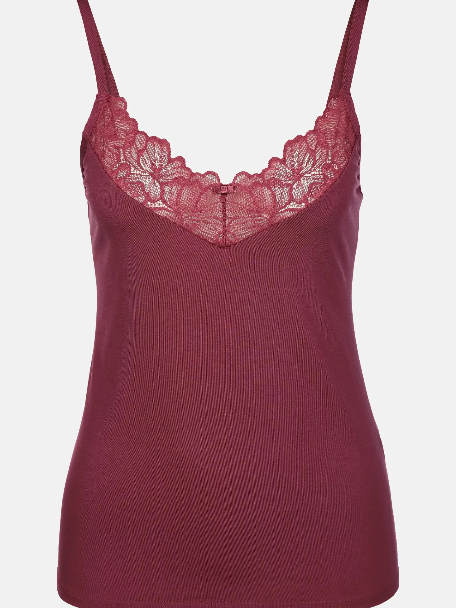 Damen Spaghetti-Hemd mit Spitze