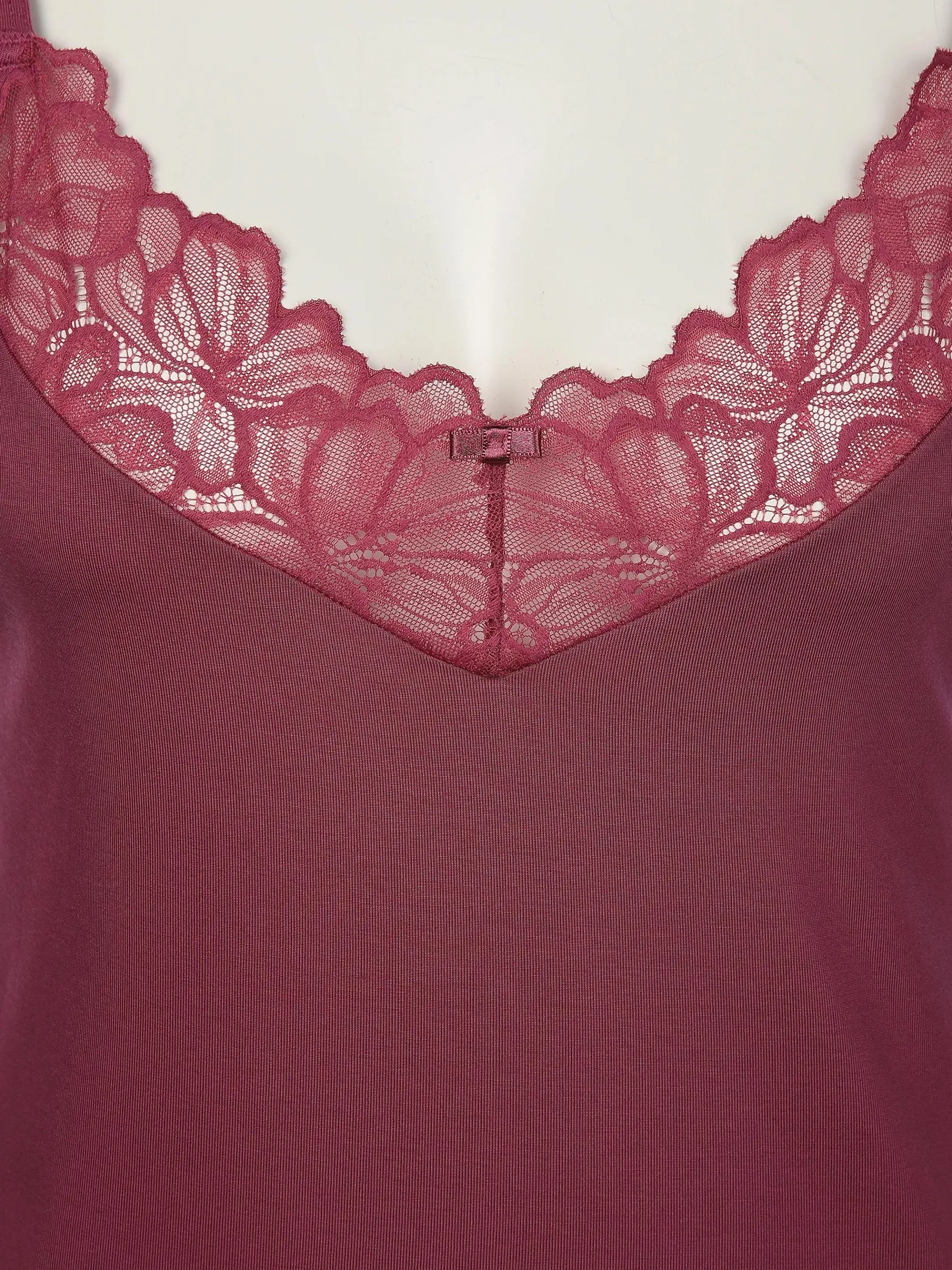 Damen Spaghetti-Hemd mit Spitze