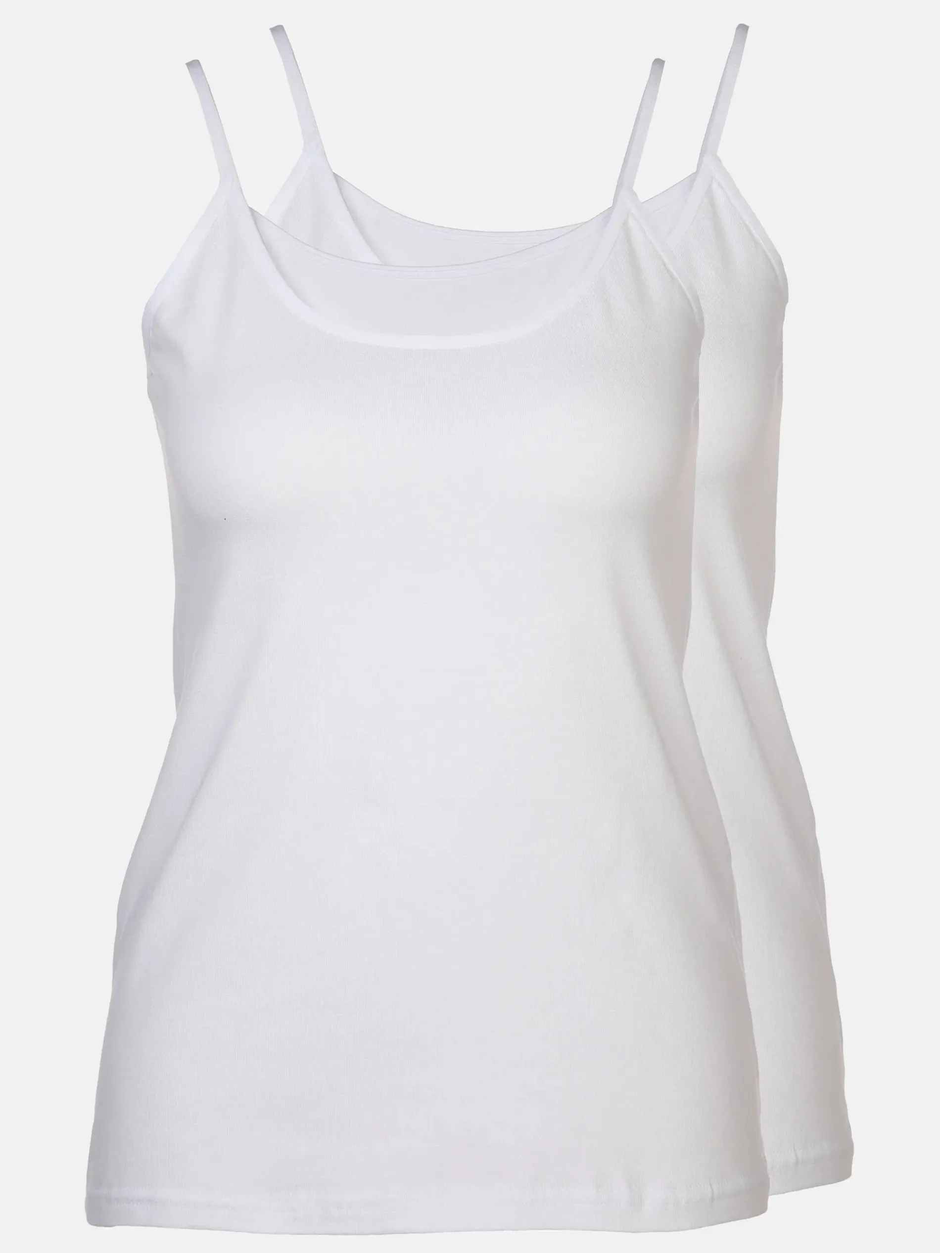 Damen Spaghettiträger Unterhemd im 2er Pack