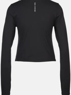 Damen Sport Cropped Top mit langem Arm