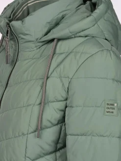Damen Steppjacke mit abnehmbarer Kapuze