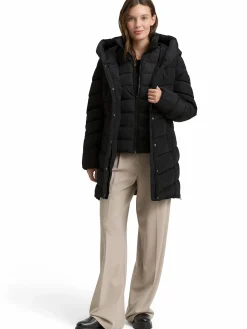 Damen Steppmantel mit Kapuze