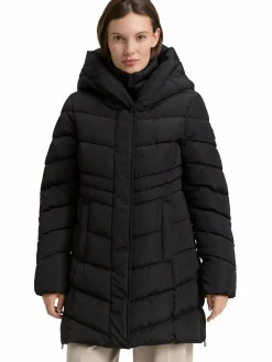 Damen Steppmantel mit Kapuze