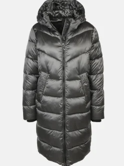 Damen Steppmantel mit Kapuze