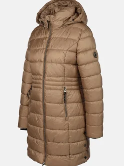 Damen Steppmantel mit Kapuze