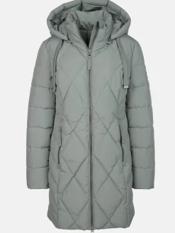 Damen Steppmantel mit Kapuze