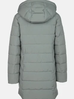 Damen Steppmantel mit Kapuze
