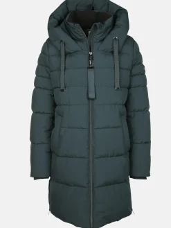 Damen Steppmantel mit Kapuze