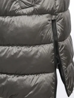 Damen Steppweste in langer Form