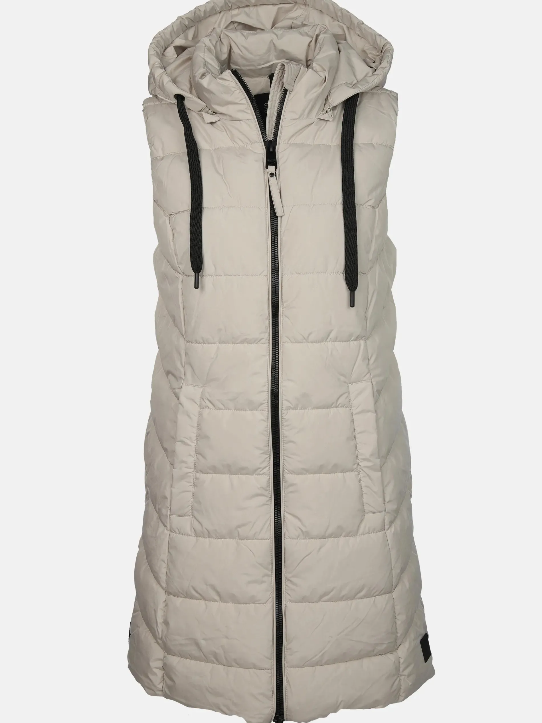 Damen Steppweste in langer Form