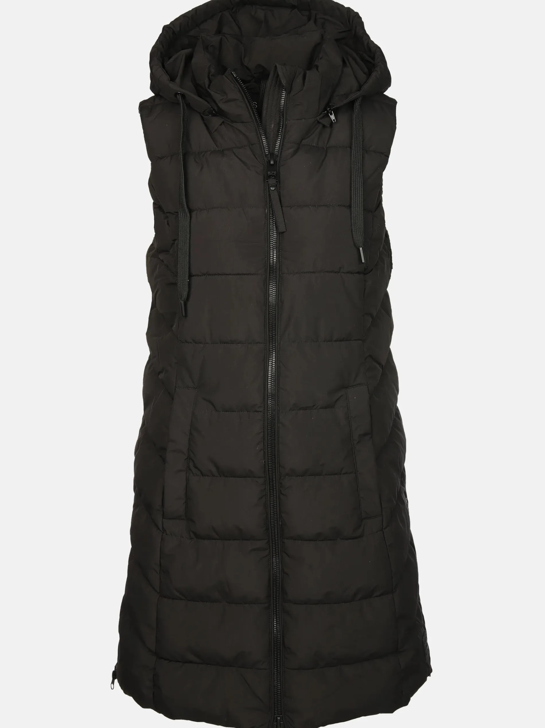 Damen Steppweste in langer Form