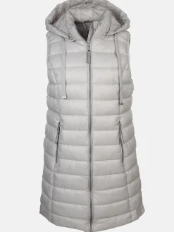 Damen Steppweste mit abnehmbarer Kapuze