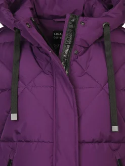 Damen Steppweste mit Kapuze