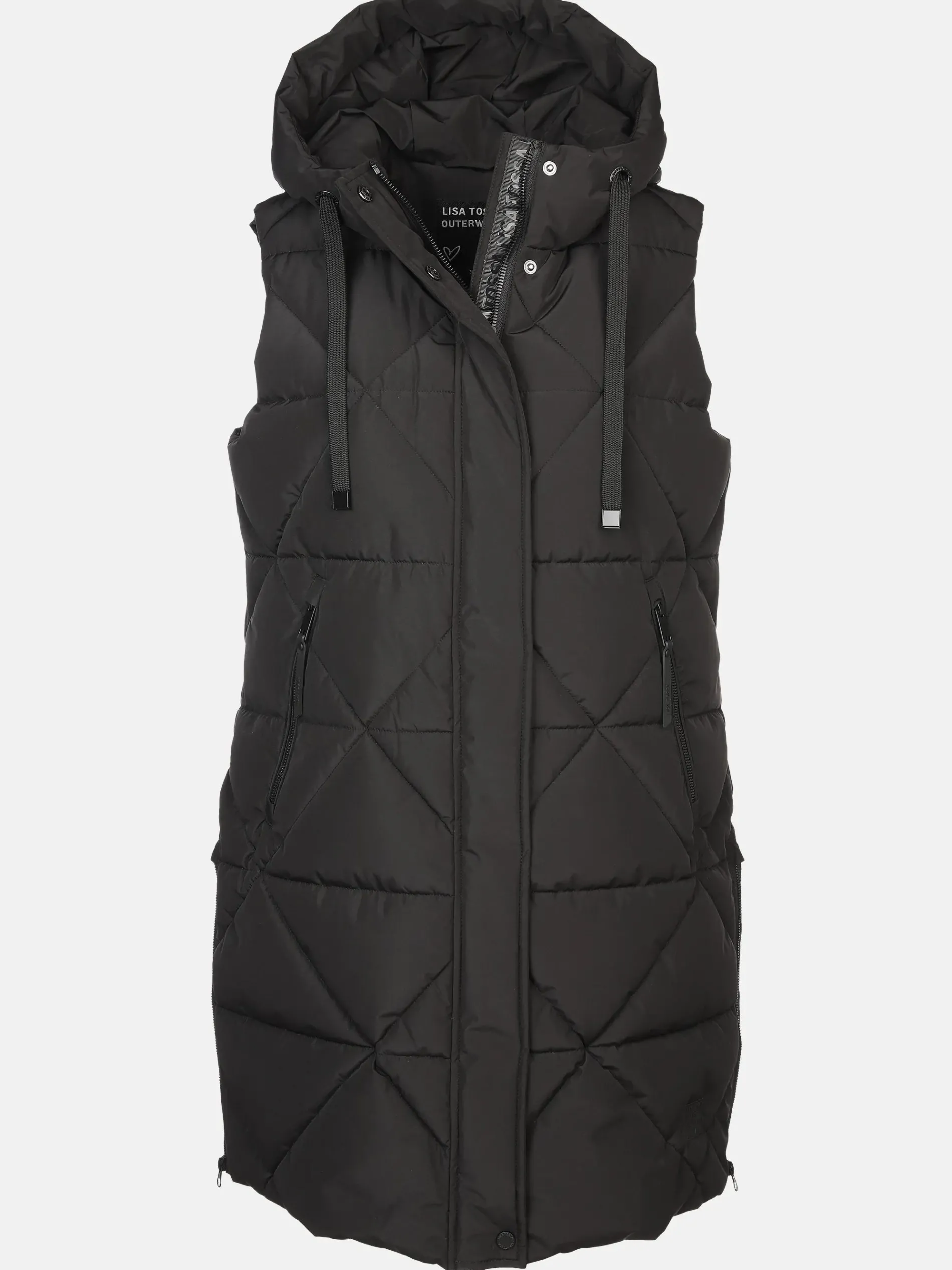 Damen Steppweste mit Kapuze