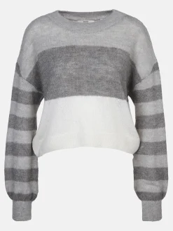 Damen Stickpullover in Kurzform