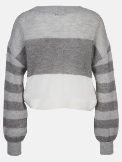 Damen Stickpullover in Kurzform