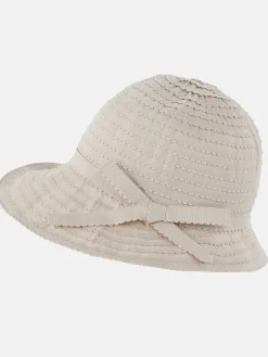 Damen Stoffhut mit Schleife