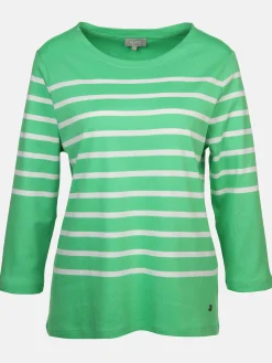 Damen Streifenshirt mit 3/4 Arm