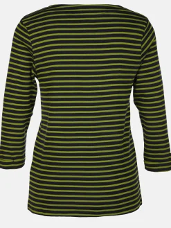 Damen Streifenshirt mit 7/8 Ärmeln