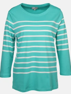 Damen Streifenshirt mit 3/4 Arm