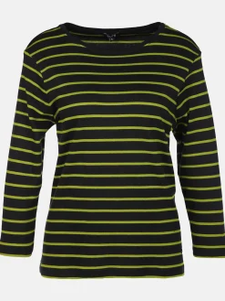 Damen Streifenshirt mit 7/8 Arm