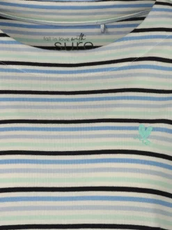 Damen Streifenshirt mit 7/8 Ärmeln