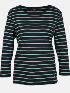 Damen Streifenshirt mit 7/8 Arm