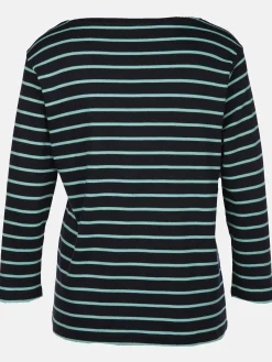 Damen Streifenshirt mit 7/8 Arm