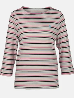 Damen Streifenshirt mit 7/8 Ärmeln