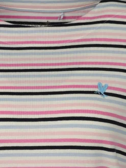 Damen Streifenshirt mit 7/8 Ärmeln