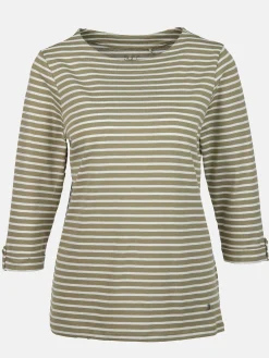 Damen Streifenshirt mit 3/4 Arm