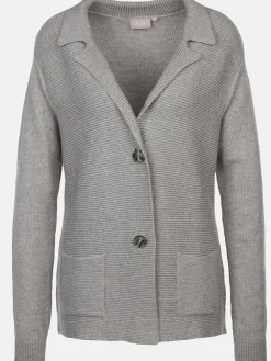Damen Strickblazer mit zwei Knöpfen
