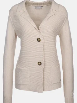 Damen Strickblazer mit zwei Knöpfen