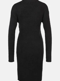 Damen Strickkleid in flauschiger Optik