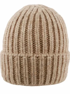 Damen Strickmütze mit Umschlag