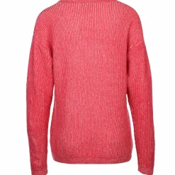 Damen Strickpullover in Rippstruktur
