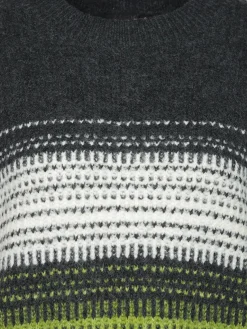 Damen Strickpullover mit Streifen