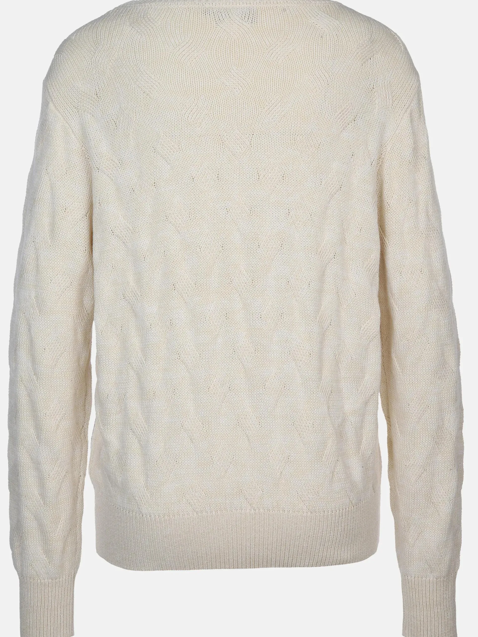 Damen Strickpullover mit Zopfmuster