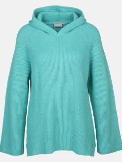 Damen Strickpullover mit Kapuze