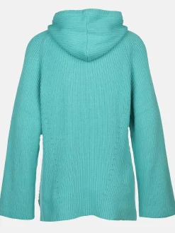 Damen Strickpullover mit Kapuze