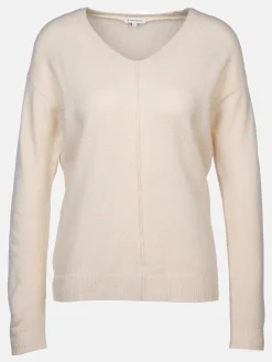 Damen Strickpullover mit V-Ausschnitt