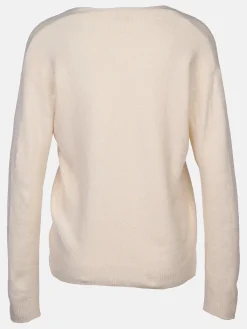 Damen Strickpullover mit V-Ausschnitt