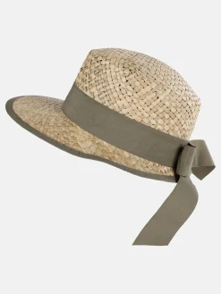 Damen Strohhut mit Schleife