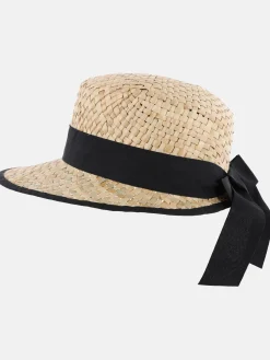 Damen Strohhut mit Schleife