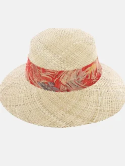 Damen Strohhut mit Schleife