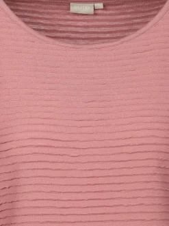 Damen Struktur Shirt mit 3/4 Arm