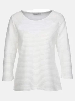 Damen Struktur Shirt mit 3/4 Arm